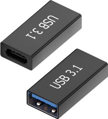 【5個セット】USB C to A 変換アダプタ｜USB-C メス to USB-A メス｜10Gbps高速データ転送＆5A急速充電｜USB3.1 Gen2対応