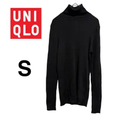 S UNIQLO ユニクロ タートルネック ニット ブラウン ダークブラウン ウール 程よいフィット感ですっきりしたシルエットが上品さを演出♪ シンプルなので柄ボトムやワイドパンツなどボリュームのあるボトムを合わせるとバランスアップ!! T110_a177