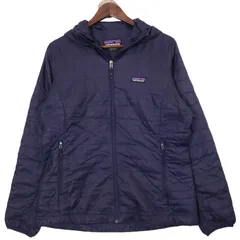 patagonia パタゴニア ナノパフ ジャケット アウトドア ネイビー (レディース L) 中古 古着 A1162