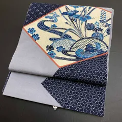 帯2392 ●高級 正絹 相良刺繍 夏帯 袋帯 帯2392 ○高級 正絹 相良刺繍 夏帯 袋帯