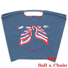 【正規品】 ボールアンドチェーン (サン スカーフ / ネイビー)  Lサイズ  トートバッグ