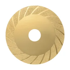 uxcell ダイヤモンド研削ディスク ガラス石研削ホイール 100mm 120-150グリット ゴールドトーン アングルグラインダー用