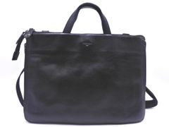 FIGARO Paris フィガロパリ 本革 レザー 2WAY ブリーフケース ビジネス バッグ 黒 ■■ メンズのサムネイル