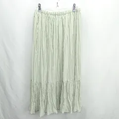 ◇ ⊂ AMERICAN HOLIC アメリカン ホリック ウエストゴム ロング丈 フレア スカート サイズM ミントグリーン レディース E  【1410100046799】