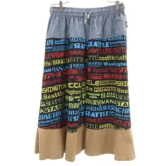 MANASTASH マナスタッシュ ロングスカート M ブラック系 アウトドア レディース 古着