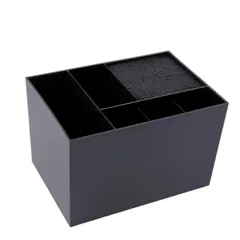 【特価セール】EXDUCT シザートレー 美容院 シザーケース シザーキューブ トリミング トリマー ペット はさみたて ハサミ ケース シザー 収納 ヘアカット (ブラック)