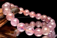 【１点物】AA☆上質 ピンクスーパーセブンアメジスト 10mm ブレスレット パワーストーン 天然石 _M4593