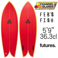 新品送込アルメリック5.5 Feb's Fish 赤スプ＋黄レール A2533 楽天市場】25 チャンネルアイランド Channel Islands FEB'S FISH