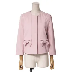 レッドバレンティノ　ノーカラー　リボン　カシミヤ　ジャケット　VALENTINO 2025年最新】レッドヴァレンティノ ノーカラージャケットの人気
