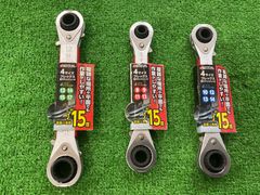 TAKAGI 4サイズフレックス板ラチェットレンチ 　サイズ違い３本セット(W-77)
