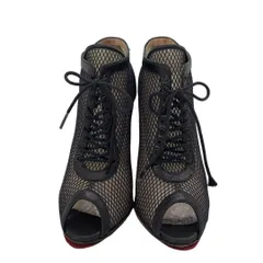 ★美品★クリスチャンルブタン　ショートブーツ　スタッズ　ブラック　サイズ34.5 Christian Louboutin 新品同様 クリスチャンルブタン 黒