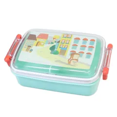 パンどろぼう お弁当箱 抗菌食洗機対応ふわっとフタタイトランチボックス 450ml スケーター 一段ランチボックス 絵本キャラクター グッズ 