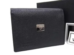 ■新品■未使用■ GIANNI VERSACE ジャンニ ヴェルサーチ メデューサ レザー 二つ折り 財布 ウォレット 札入れ ブラック系 FJ2146のサムネイル