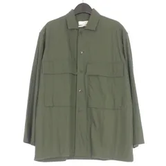 グラフペーパー Graphpaper 21SS Wooly Cotton Military Jacket ミリタリージャケット ブルゾン 1 カーキ 緑 GM211-30051のサムネイル
