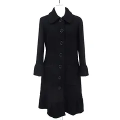 モスキーノ　ロングコート　ブラック　黒　刺繍 モスキーノ ロングコート ブラック 黒 刺繍 Moschino