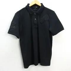 s■23区 SPORT 鹿の子地 半袖ポロシャツ/ゴルフウェア【L】黒/MENS/31【中古】