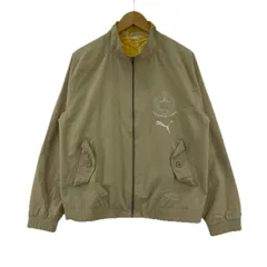 PUMA プーマ リバーシブル ジップアップジャケット sizeM/ベージュ/イエロー
