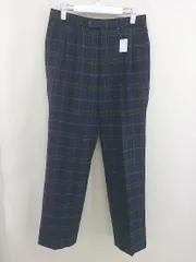 ◇ Munsingwear マンシングウェア チェック タック スラックス パンツ サイズ76 ネイビー マルチ メンズ  【中古】 【1206300005113】のサムネイル