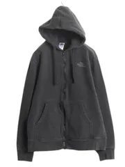 【お得なクーポン配布中!】 ノースフェイス フルジップ スウェット フード パーカー メンズ L / The North Face アウトドア 裏起毛 トレーナー ワンポイント ブラック