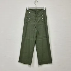 23区】 カーキ系 32 ワイドパンツ ストレート 無地 オンワード樫山  