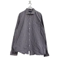 TOMMY HILFIGER 長袖 チェック シャツ XL ブルー レッド ホワイト トミーヒルフィガー カッタウェイ 古着卸 アメリカ仕入 a509-6361