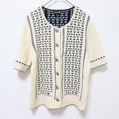 マックデイビッド McDavid ニット カーディガン トップス デザインボタン 銀釦 刺繍 x943998n