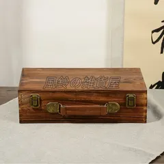 アンティーク　木製トランクケース Amazon.co.jp: Giawkca トランクケース アンティーク