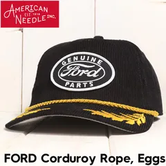 AMERICAN NEEDLE アメリカンニードル FORD Corduroy Rope, Eggs BLACK スナップバックキャップ 帽子 SMU724B-FORD 日本代理店正規品