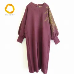 斎藤都世子 サイトウトヨコ ワンピース ニット サイトウトヨコ 斎藤都世子 ニット ロング ワンピース ネック