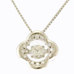 ネックレス Pt850プラチナ ダイヤモンド レディース   中古