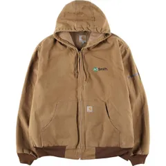 古着 カーハート Carhartt アクティブジャケット ダックフルジップパーカー USA製 メンズXXL相当/eaa585675