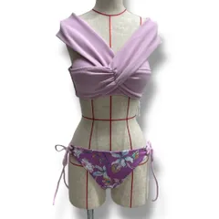 新品 タグ付 未使用 rienda suelta リエンダスエルタ Twist クロス flower バンドゥカップビキニ 水着 ビキニ バンドゥ 花柄 フラワー ピンク サイズM FREE レディース 夏 ゴーゴー古着久喜倉庫店 No.983