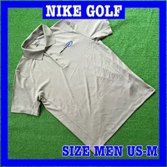 NIKE GOLF ナイキゴルフ 半袖 ロゴ刺繍 速乾性 ストレッチ ポロシャツ US仕様M