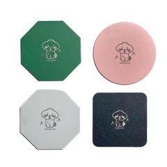 ワンちゃん好きの方へ！プレゼントにも◎【ステンレス製レーザー彫刻コースター】～マルチーズ～オリジナルデザイン