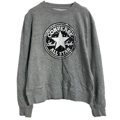 converse プリントスウェット トレーナー S～ グレー コンバース プルオーバー 裏起毛 古着卸 アメリカ仕入 a611-8016のサムネイル