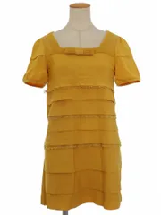 トゥービーシック チュニック ティアード リボン 半袖 ITD0ZC2NL4O8