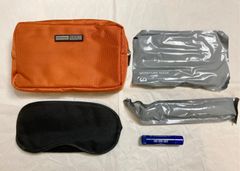【お値下げしました】 JALアメニティキット★ビジネスポーチ（オレンジ色）★ゼロハリバートンとのコラボ品