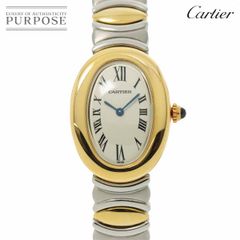 カルティエ Cartier ベニュワール ベルエポック コンビ W40002F2 レディース 腕時計 アイボリー K18YG クォーツ Baignoire 90241890