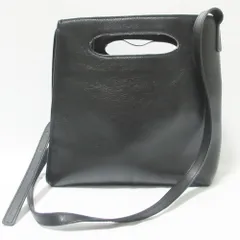 THE DILETTANTE ショルダーバッグ　アシンメトリー　ブラック　レザー セール】 【別注】the dilettante ファブリック×レザー