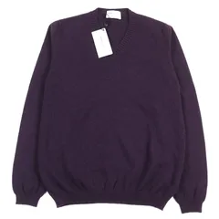 【未使用品】セッテフィーリカシミア スキッパーポロ　ネイビー 未使用品】セッテフィーリカシミア スキッパーポロ ネイビー