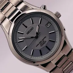 （T630）希少! 美品【渡辺力氏デザイン】SEIKO セイコー 電波ソーラー SPIRIT スピリット TITANIUM SBTM002 7B22-0AD0 人気 時計 メンズ ユニセックス