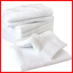 【最短発送】10枚セット 34×90cm ホワイト(選べる11色) フェイスタオル 白 大阪泉州タオル 綿100% 260匁 業務用タオル タオル 長め 瞬間吸水 速乾 薄手 部屋干し 日本製 耐久性 無地 Made in Japan