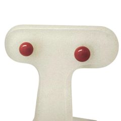 珊瑚/サンゴ4mm ピアス K18ゴールド 18金  0.3g レディース 【中古】【真子質店】【NN】