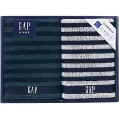 GAP HOME NEW ボーダーギフト フェイスタオル2P B9089058