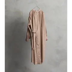 the last flower of the afternoon | 静寂の欠片 Back open garher dress (beige) | ザラストフラワー