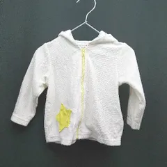 ◇ BABY CHEER 子供服 春コーデ かわいい おしゃれ 長袖 パーカー サイズ80 ホワイト レディース E  【1307210030100】