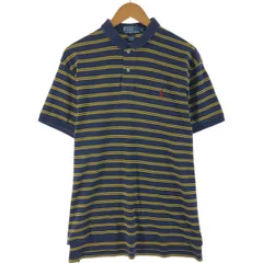 古着 ラルフローレン Ralph Lauren POLO by Ralph Lauren 半袖 ボーダー ポロシャツ メンズL相当/eaa533052