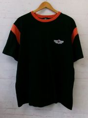 【中古】HARLEY DAVIDSON ﾊｰﾚｰﾀﾞﾋﾞｯﾄﾞｿﾝ ﾊﾞｯｸﾌﾟﾘﾝﾄTｼｬﾂ 半袖 ｸﾙｰﾈｯｸ US古着 ﾌﾞﾗｯｸ L 991865160