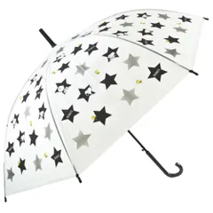 ☆ スヌーピースター ☆ ATTAIN POE 58cm ジャンプ傘 キャラクター ビニール傘 オシャレ 長傘 レディース 58cm ジャンプ傘 雨傘 かさ おしゃれ 大人 かわいい キャラクター 半透明 ワンタッチ ジャンプ 通学 通勤 POE
