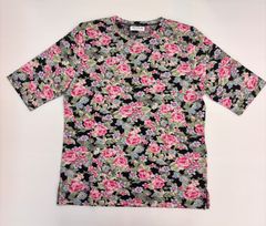 【夏新作】総柄デザインTシャツ❤︎ミセス•シニア･高齢者•おばあちゃん服